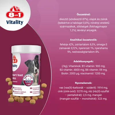 8in1Vitality sörélesztő tabletta