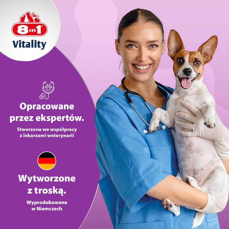 8in1 Vitality multiwitaminowe tabletki dla psów małych ras
