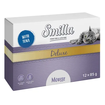 Smilla Deluxe Mousse med tonfisk, 12 x 85 g. Utan tillsatt socker, spannmålsfritt recept.