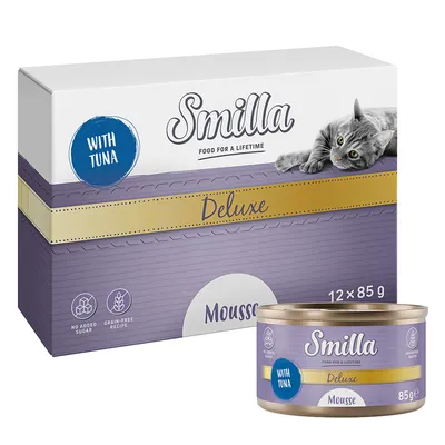 Smilla Deluxe Mousse с тунцом, 12 x 85 г. Рецепт без добавления сахара и без зерна.