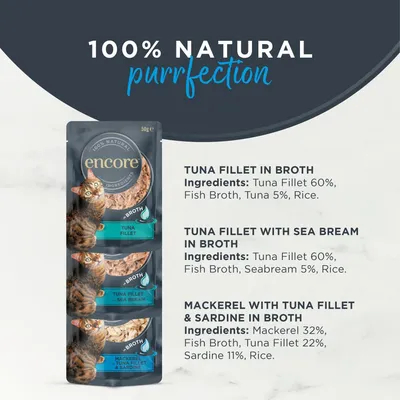 Encore Cat Pouch in Broth 10 x 50g