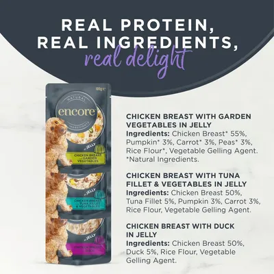 Encore Dog Jelly Pouch Multipack 100g