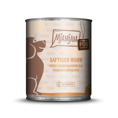 MjAMjAM Saftiges Huhn. Purer Fleischgenuss aus frischem Hühnchen. Getreidefrei.