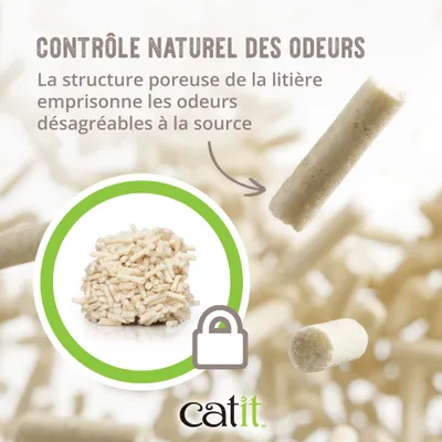 Litière Catit Go Natural senteur vanille pour chat