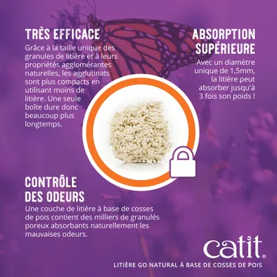 Litière Catit Go Natural senteur vanille Litière Catit Go Natural senteur vanille