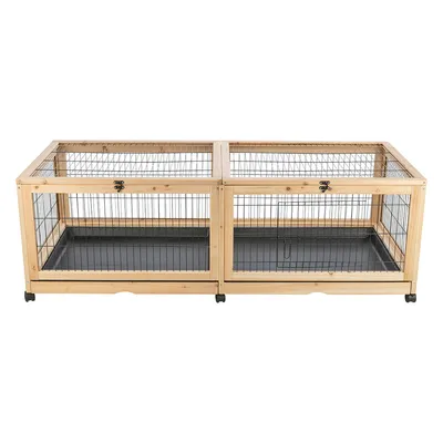 Puiseriste, jossa metalliritiläseinät, kaksi erillistä aluetta, mustat muovipohjat ja pyörät liikuteltavuutta varten.