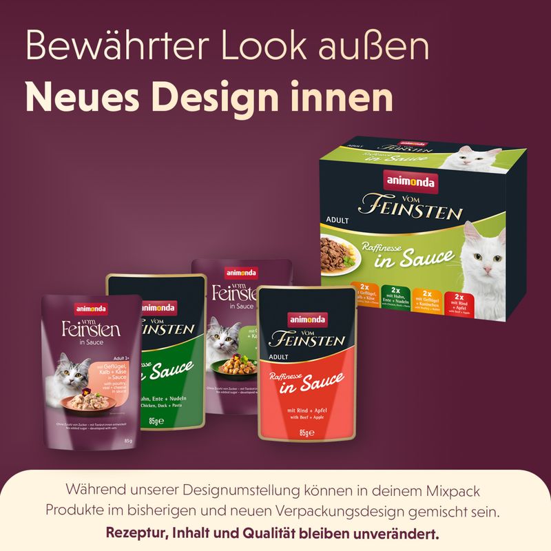 animonda vom Feinsten Adult Raffinesse in Sauce Mixpaket