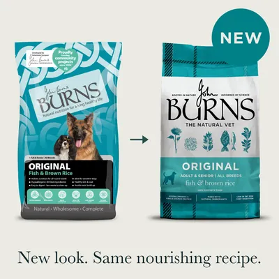 Burns Adult/Senior Original Vis & Bruine Rijst Hondenvoer - 12 kg Burns Adult/Senior Original Vis & Bruine Rijst Hondenvoer - 12 kg
