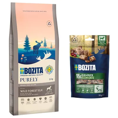Bozita Purely Grain Free pienso + 2 x 70 g Bozita Meaty Bites ¡gratis!