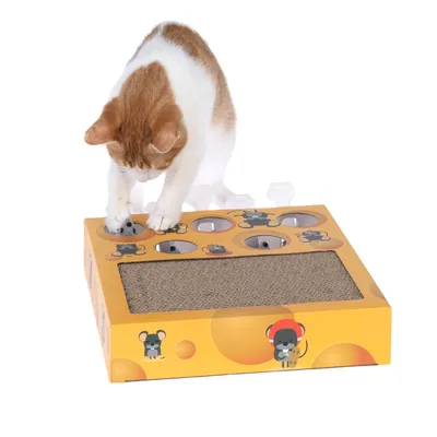 TIAKI kattelegetøj Whack-a-mole 2-i-1