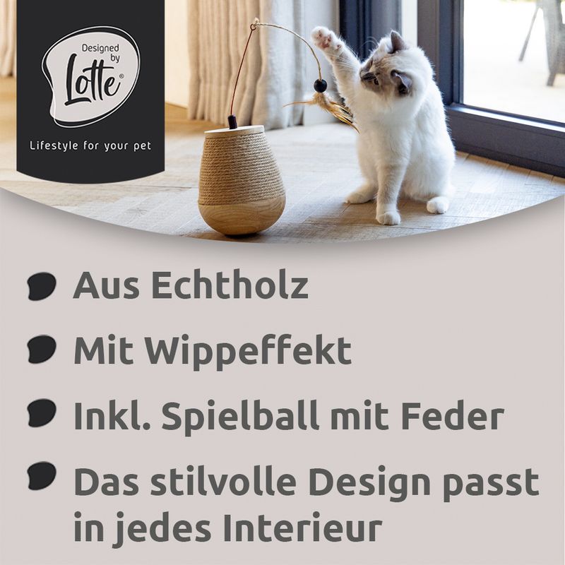Designed by Lotte Holz-Katzenspielzeug Tumble Mae