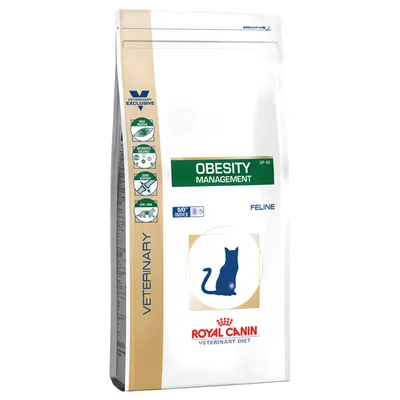 Royal Canin Veterinary Diet Obesity Management Feline. Spezielles Katzenfutter zur Unterstützung des Gewichtsmanagements, mit SO Index und EPA/DHA.