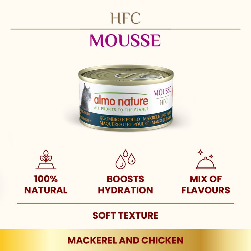 Almo Nature HFC Cat Mousse 6 x 70g