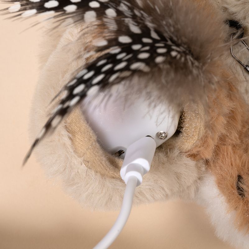 TIAKI elektronisk kattefiskestang ugle med fjer