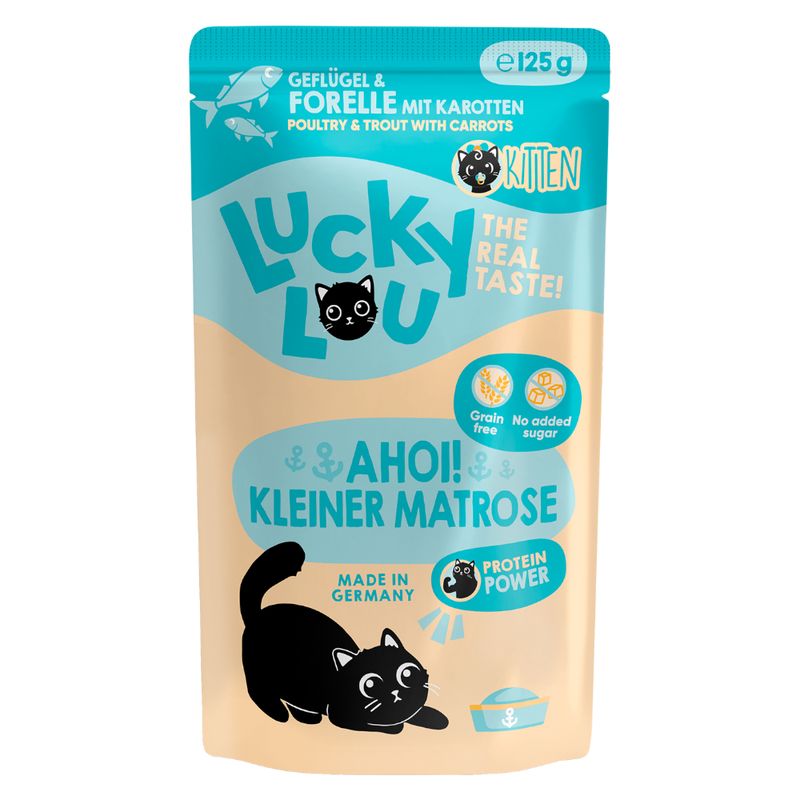 Lucky Lou Kitten 16 x 125 g em saquetas