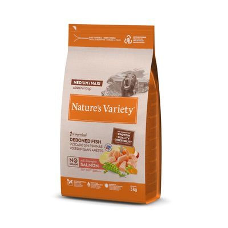 Nature's Variety Original No Grain Medium Adult Zalm Hondenvoer