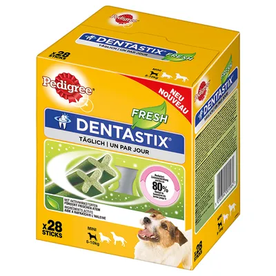 112 x Pedigree Dentastix/Dentastix Fresh zum Sonderpreis