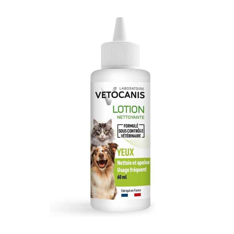 Vetocanis nettoyant oculaire pour chiens et chats