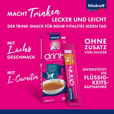 Vitakraft Katzen-Drink mit Lachs und L-Carnitin