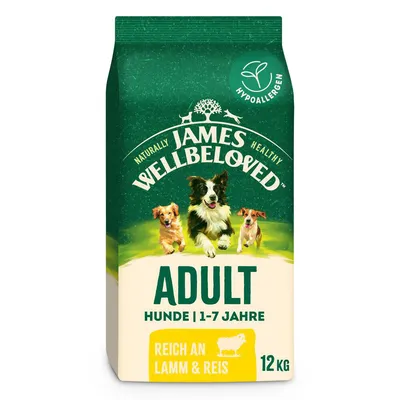 James Wellbeloved Adult Dog Hypoallergenic lam og ris