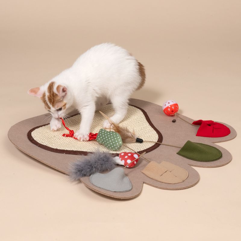 TIAKI Schnüffelmatte Pfote für Katzen
