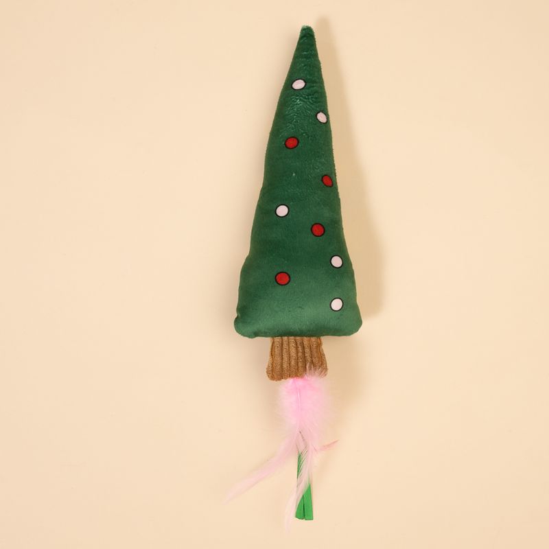 TIAKI Katzenspielzeug Weihnachtsbaum mit Bändchen