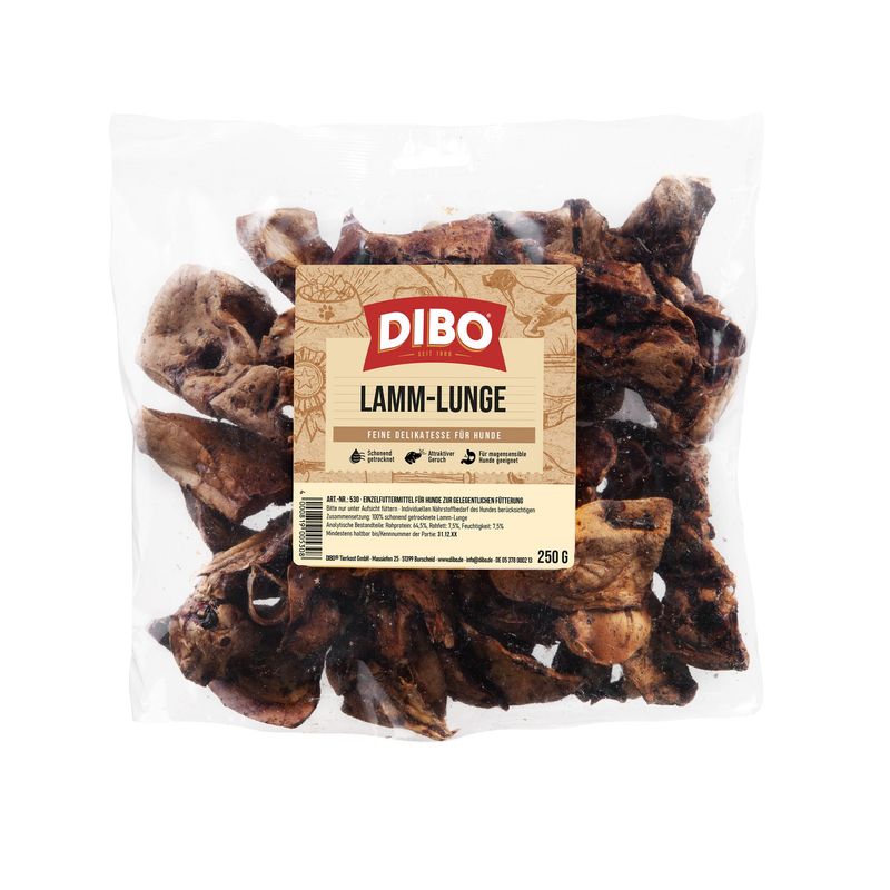 DIBO Lamb Lung - dog snacks