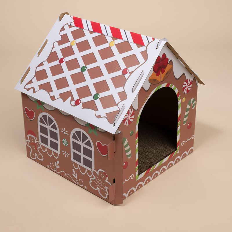 Casita de jengibre TIAKI juguete para gatos