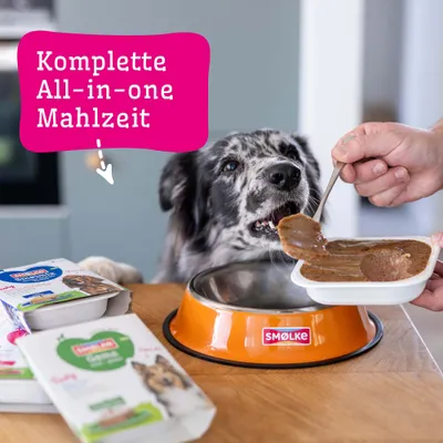 Smølke Steamed Meals 12 x 395 g - Favoriten-Mix (3 Sorten) Smølke Steamed Meals 12 x 395 g - Favoriten-Mix (3 Sorten)