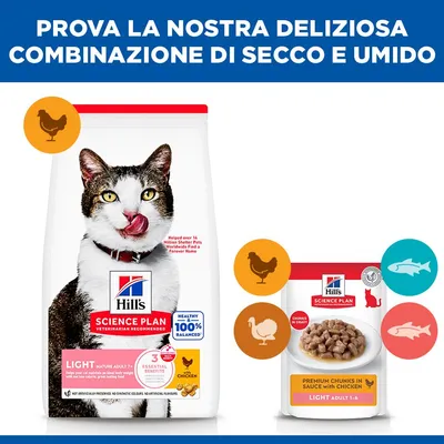 Hill's Science Plan Light Mature Adult 7+ Pollo