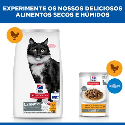 Hill's Science Plan Sterilised Cat Mature Adult 7+ frango