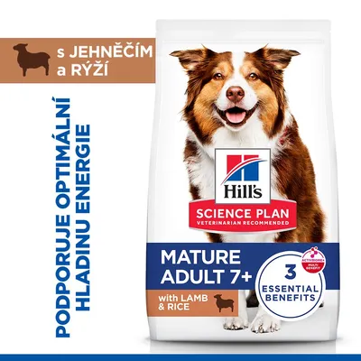 Hill's Science Plan Mature Adult 7+ Medium jahňacie a ryža