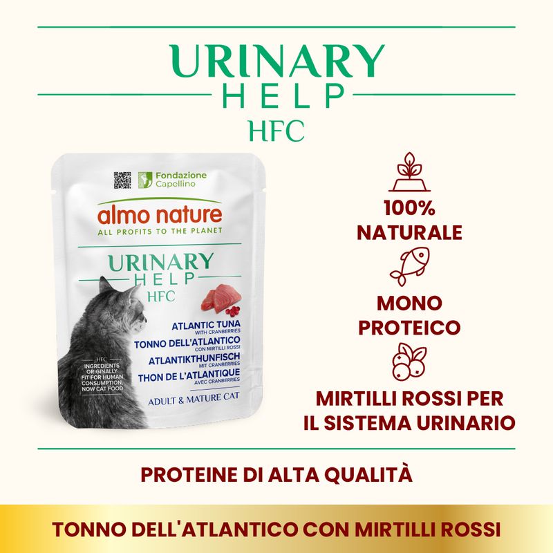 Almo Nature HFC Urinary Help 6 x 50 g Cibo umido per gatti