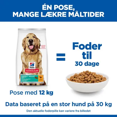 Hill's Science Plan Perfect Weight Adult 1+ Large med kylling