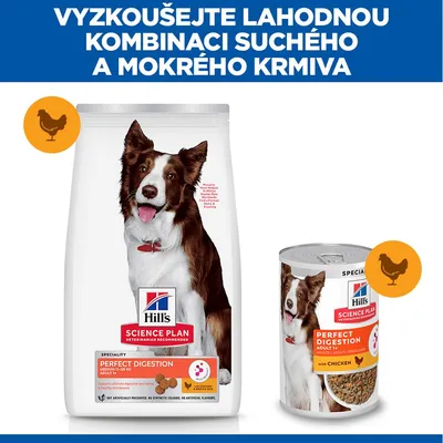 Hill's Science Plan Perfect Digestion Adult 1+ Medium s kuřecím a hnědou rýží