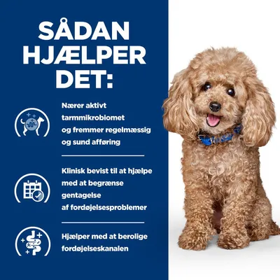 Hill's Prescription Diet Gastrointestinal Biome Mini hundefoder med kylling Hill's Prescription Diet Gastrointestinal Biome Mini hundefoder med kylling