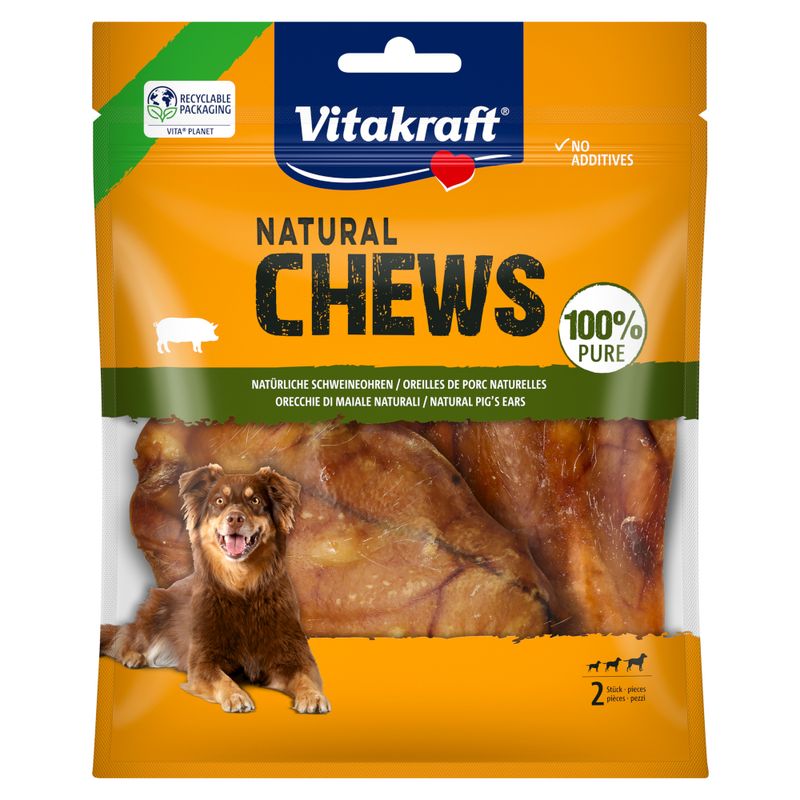 Vitakraft Natural Chews natúr sertésfül