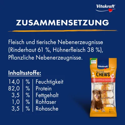 Vitakraft Delicious Chews Kauknoten S