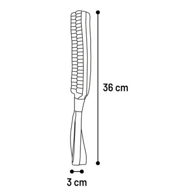 Diagram produktu z wymiarami: długość 36 cm, szerokość 3 cm.