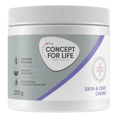 Concept for Life Skin & Coat suplemento mastigável para cães