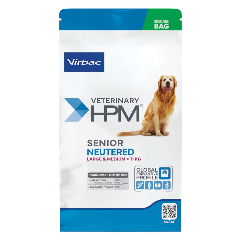 Virbac Veterinary HPM Senior Dog Neutered Large & Medium