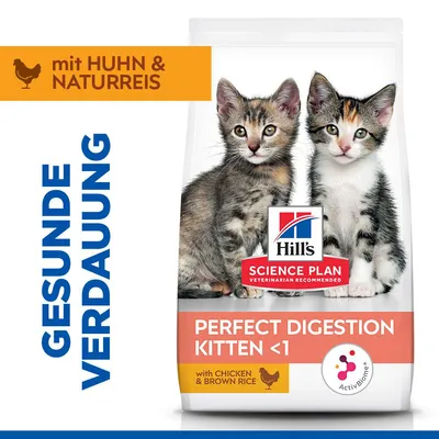 Hill's Science Plan Perfect Digestion Kitten <1 Huhn & brauner Reis
