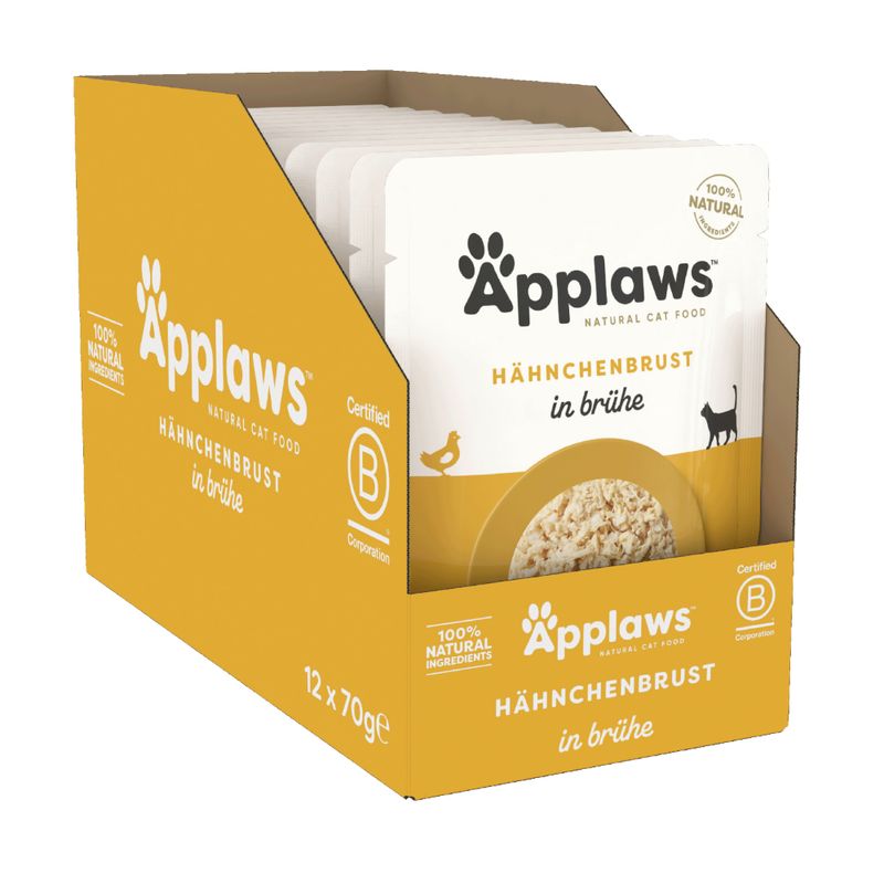 Varčno pakiranje Applaws Cat Natural v juhi 24 x 70 g