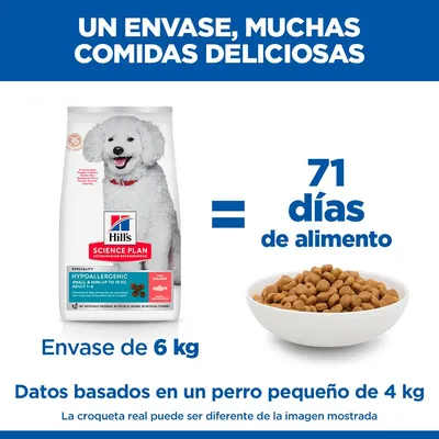 Hill's Science Plan Hypoallergenic Adult Small & Mini con salmón Hill's Science Plan Hypoallergenic Adult Small & Mini con salmón