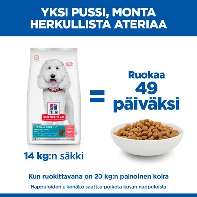 Hill's Science Plan Adult Hypoallergenic Medium lohi