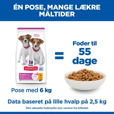 Hill's Science Plan Puppy <1 Small & Mini med kylling