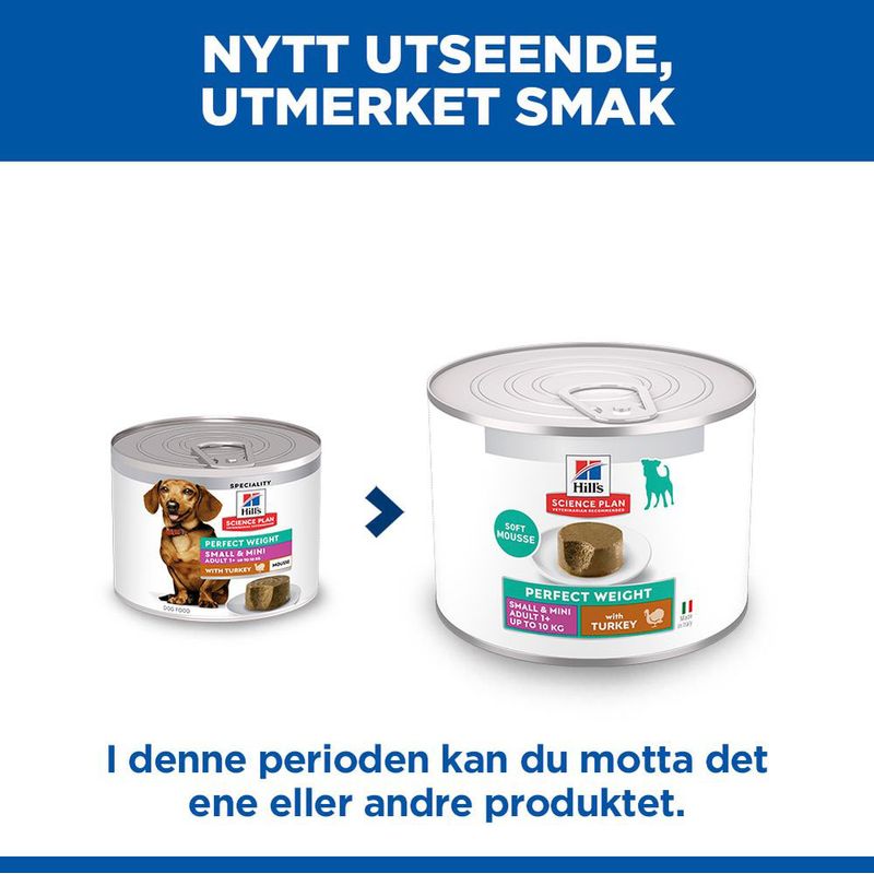 Hill's Science Plan Perfect Weight Adult Small & Mini Mousse