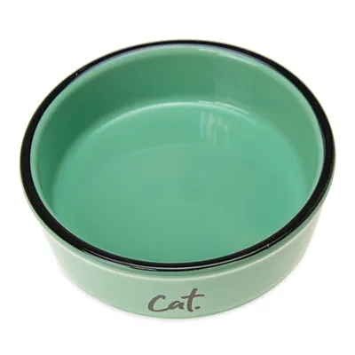 Comedero de cerámica Karlie para gatos, verde