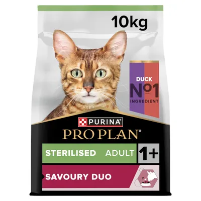PURINA PRO PLAN Sterilised Adult Savoury Duo kačacie a pečeň