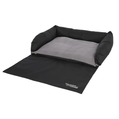 Cojín de maletero Kerbl Pet, negro/gris para perros